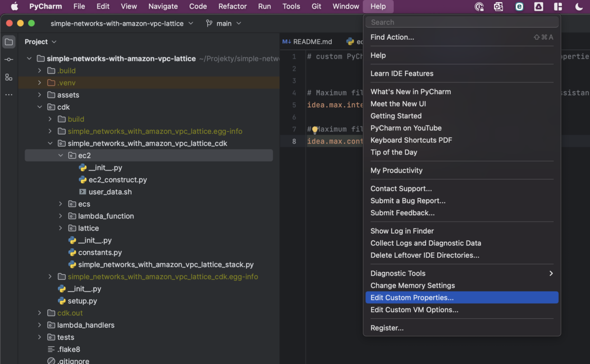 Fixing highlights for AWS CDK in JetBrains PyCharm - Cloudybarz